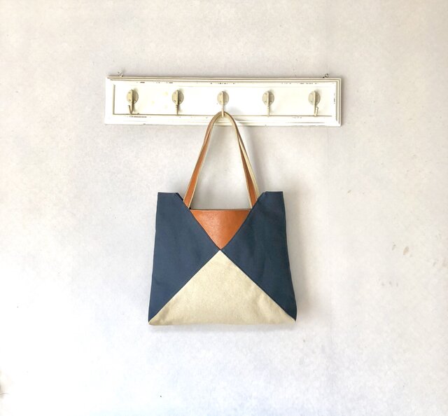 Michi bag *トート*P〈ダークグリーン〉の画像1枚目