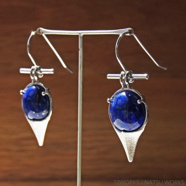 ラピスラズリ ピアス * Lapis Lazuliの画像1枚目