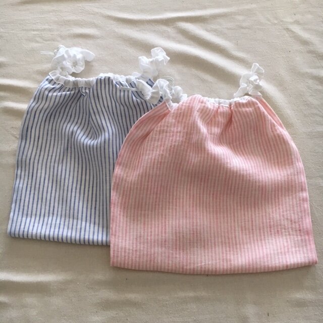 お得な2枚セット!ウエストゴムのゆるふわふんどしパンツ/しましま 〈3〉の画像1枚目