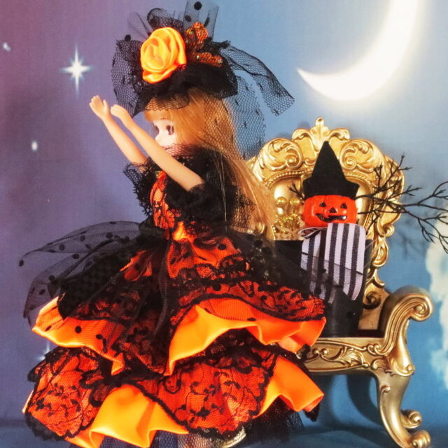 ハロウィンにも最適な魔女っ娘バージョン 萌え可愛いロリータ