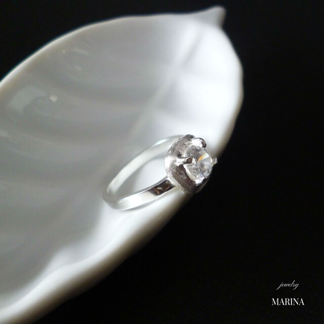 SALE= Square ring - silverの画像1枚目