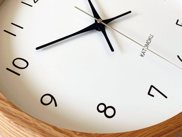 KATOMOKU muku オーク 13 km-104OA 電波時計 KATOMOKU muku clock 13 オーク km-104OA 掛け時計 木製 無垢材