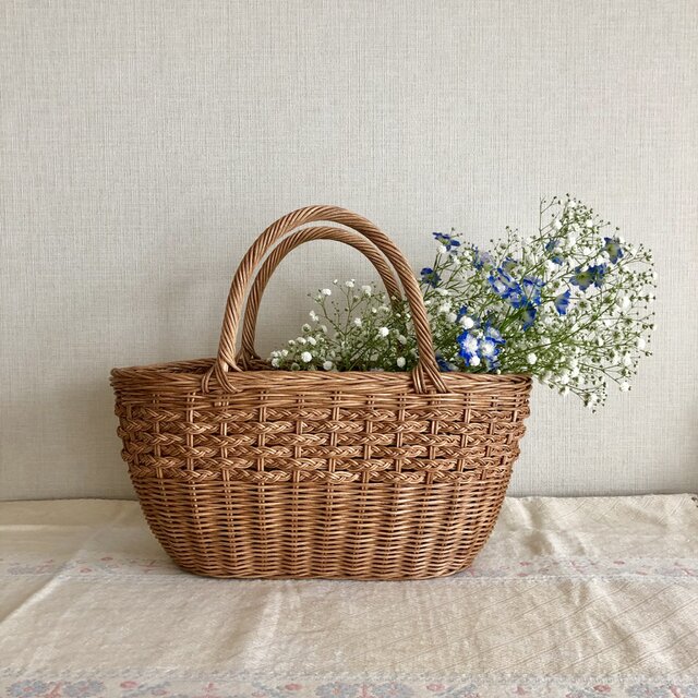 三つ編みマルシェかごの画像1枚目