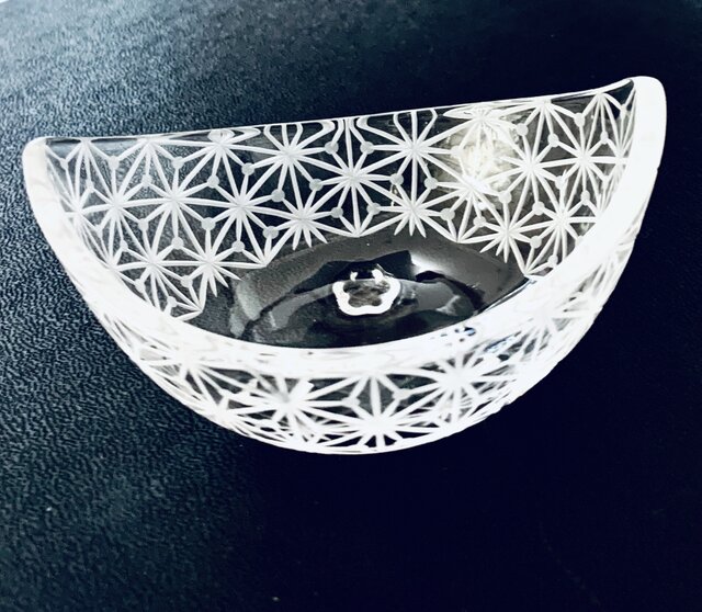 東京切子(花切子)小鉢 千代紙の画像1枚目