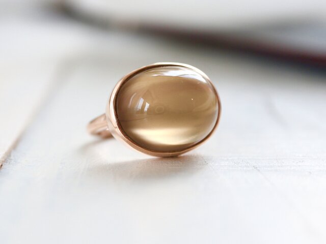 K10 月兎のgreen moon stone ringの画像1枚目