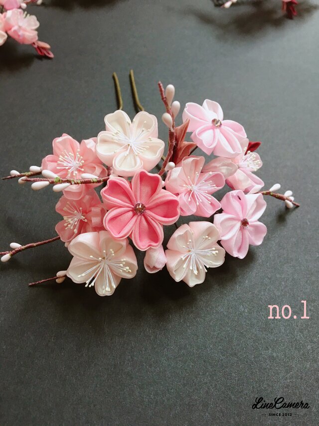 つまみ細工 成人式・結婚式用髪飾り 桜さくら | iichi 日々の暮らしを 