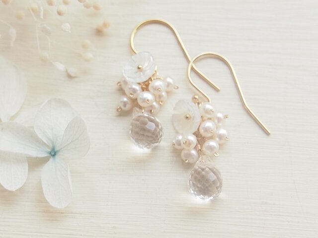 No.113-C　空☆虹☆雲ピアス・イヤリング No.113-C 空☆虹☆雲ピアス・イヤリング