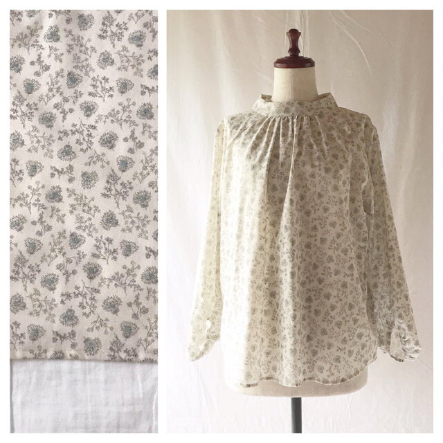 野あざみのロマネブラウス(オフホワイト）