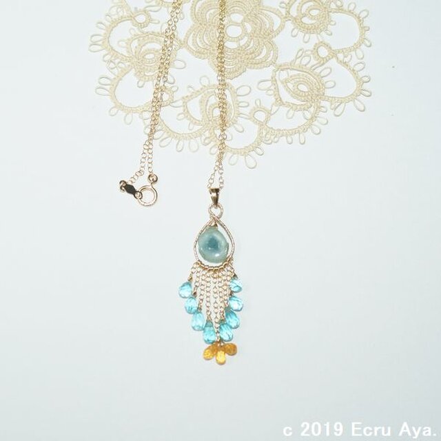 U様オーダー*impayable*パライバウォーターメロントルマリンのネックレス