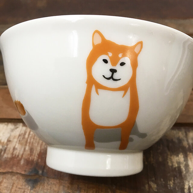 柴犬 プチ丼ぶり 茶碗 赤柴 黒柴 白柴 3色 お茶漬け うどん ラーメン 12cm Iichi ハンドメイド クラフト作品 手仕事品の通販