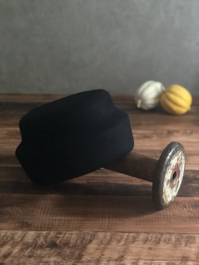 switch beret/ black ※カラー変更可の画像1枚目