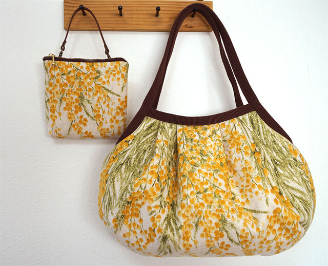 グラニーバッグ『ミモザ』◇秋に映えるしっかりめふんわり