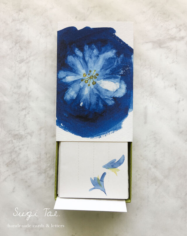 ハコフミ *箱に入った小さなお手紙〜花と燕の画像1枚目