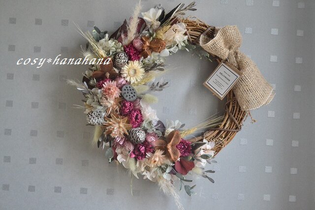 木の実のオータムwreathの画像1枚目