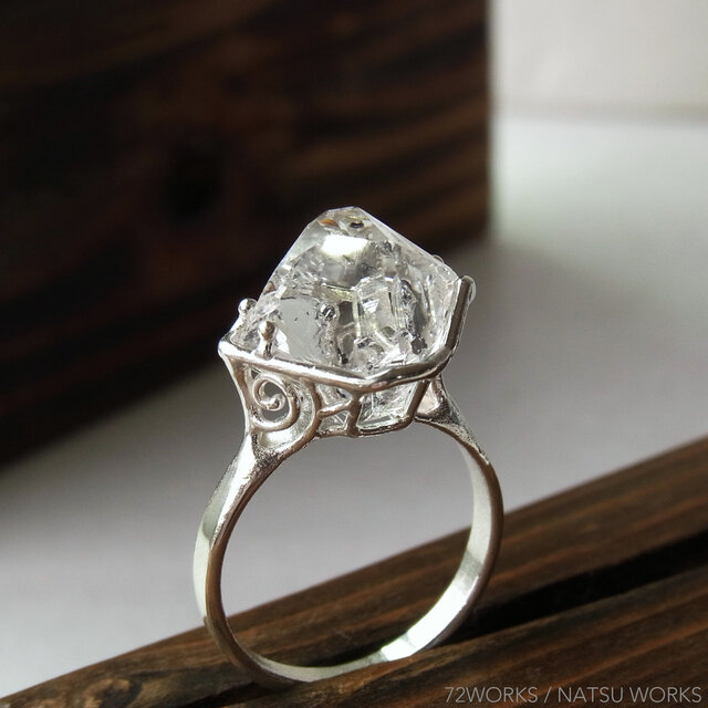 ハーキマーダイヤ リング * Herkimer Ringの画像1枚目