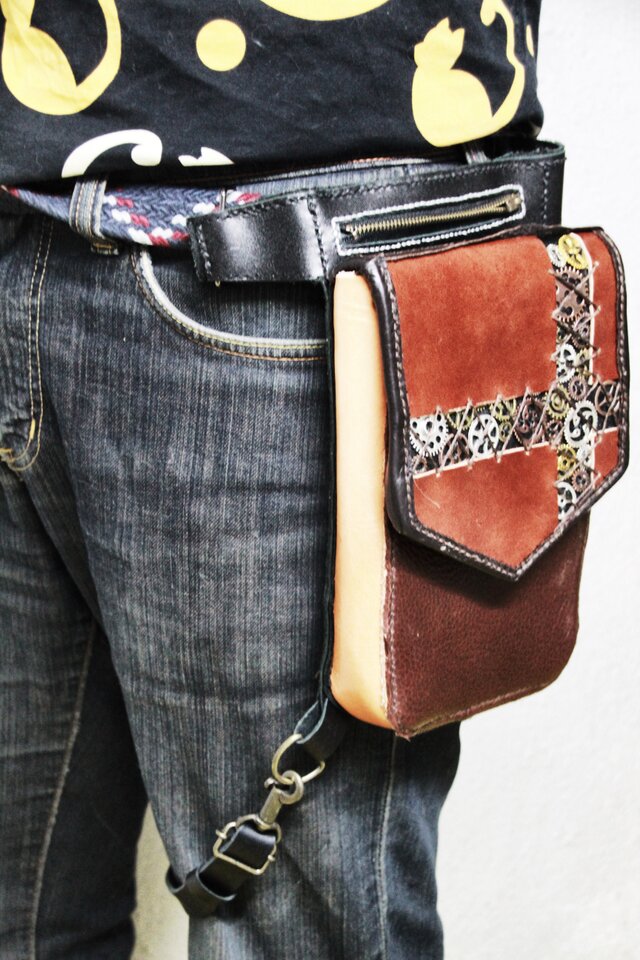 スチームパンク レッグフォルダー ポーチ