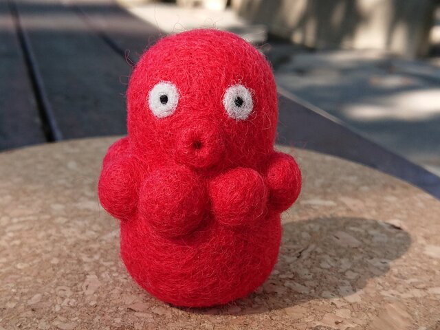 羊毛フェルトのタコさん | iichi 日々の暮らしを心地よくする