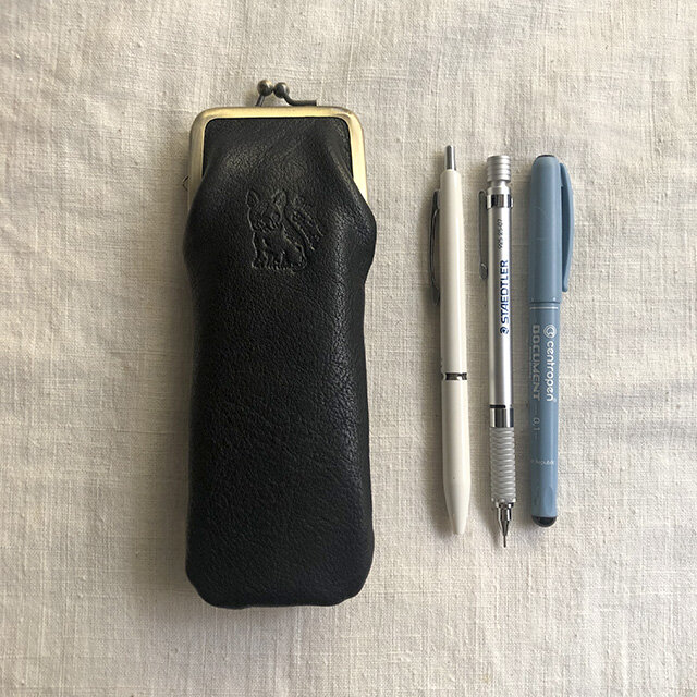 [フレンチブルドッグ/片パンチ] がま口ペンケース