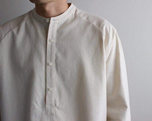 cotton flannel/raglan shirt/Ivory/size2(MAN)の画像1枚目
