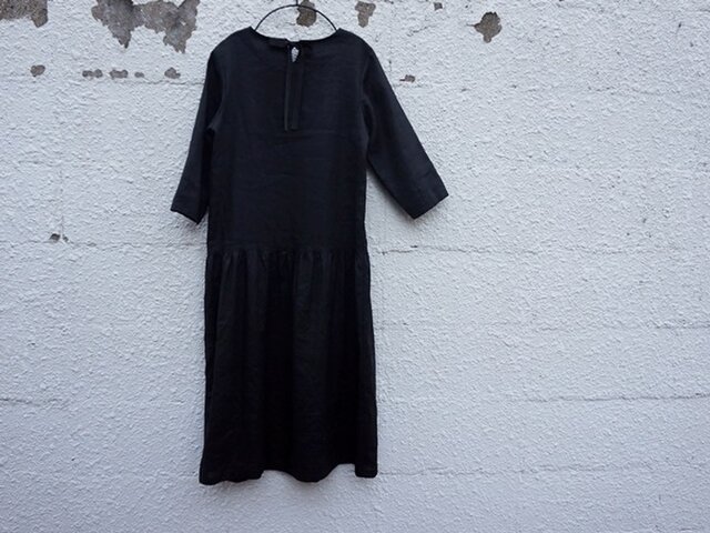 Lowウエスト ギャザーワンピース ウールジョーゼット Iichi ハンドメイド クラフト作品 手仕事品の通販