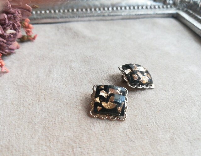 ダブルスクエア　レジン　カボション　ピアス it-5d9a9585b6ed0-1200.jpg