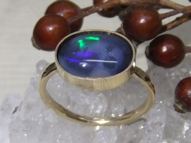 black opal*14kgf ringの画像1枚目