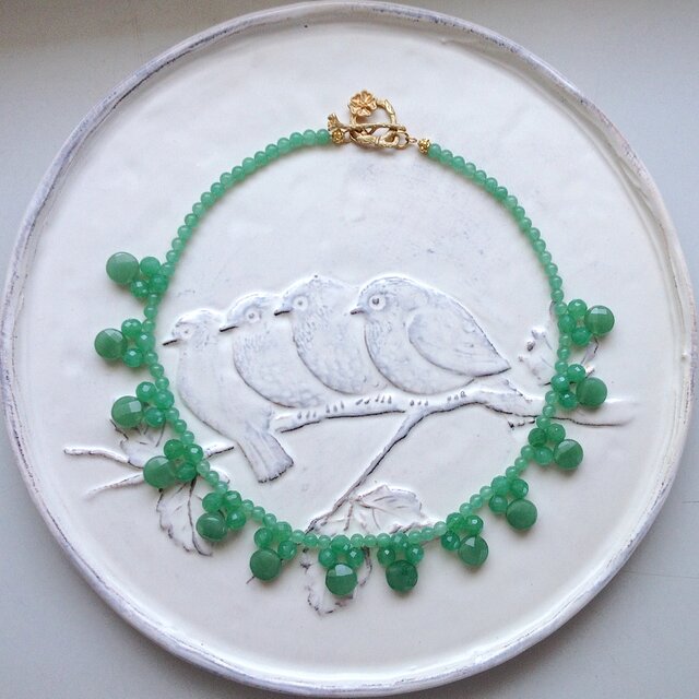 Aventurine necklace アベンチュリン ネックレスの画像1枚目