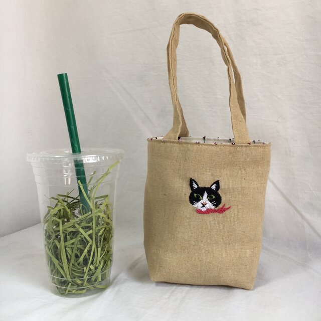 カフェバッグ 猫(マフラー)の画像1枚目
