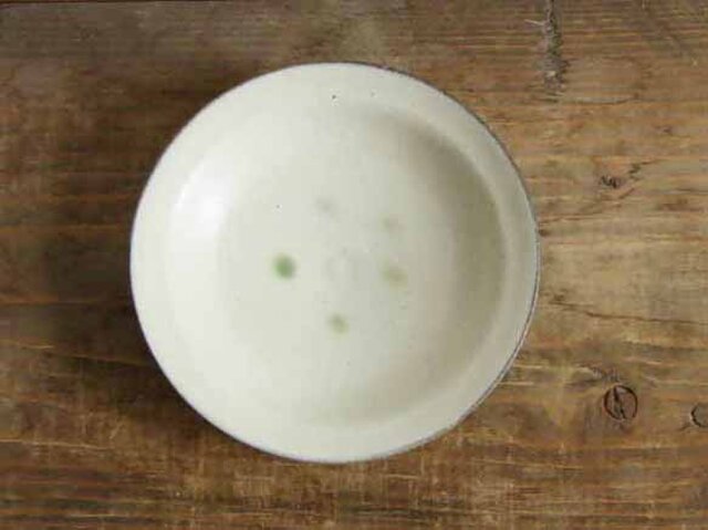 二彩点描小皿(蘭越)の画像1枚目