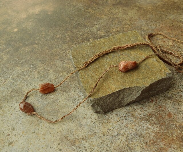【送料無料】Autumn color necklaceの画像1枚目