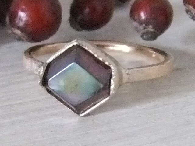 rainbow garnet*14kgf ringの画像1枚目