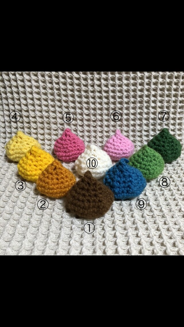 ☘️エコタワシ*くり型*①茶色 同色2個セットの画像1枚目