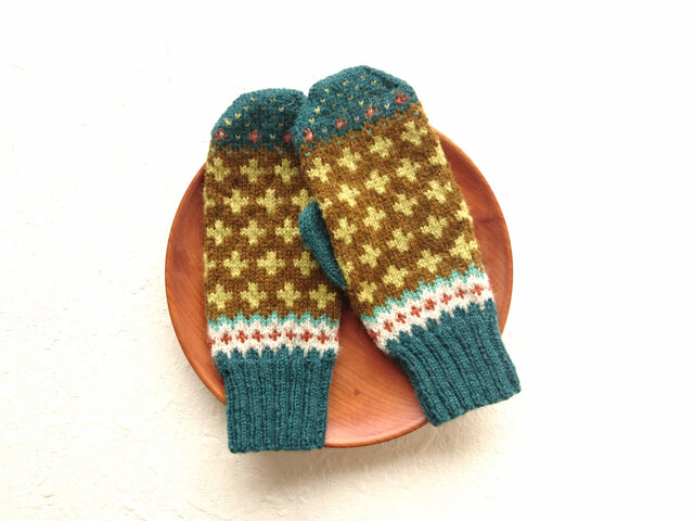 十字柄ミトン *crocetta mitten*の画像1枚目