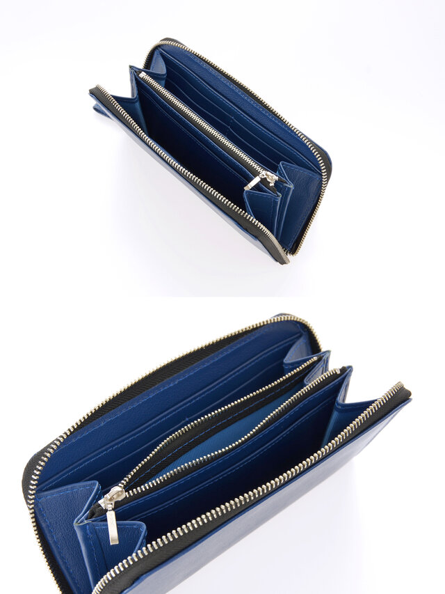 CHLOE》◇ラウンドファスナー長財布◇ブルー | iichi 日々の暮らしを 