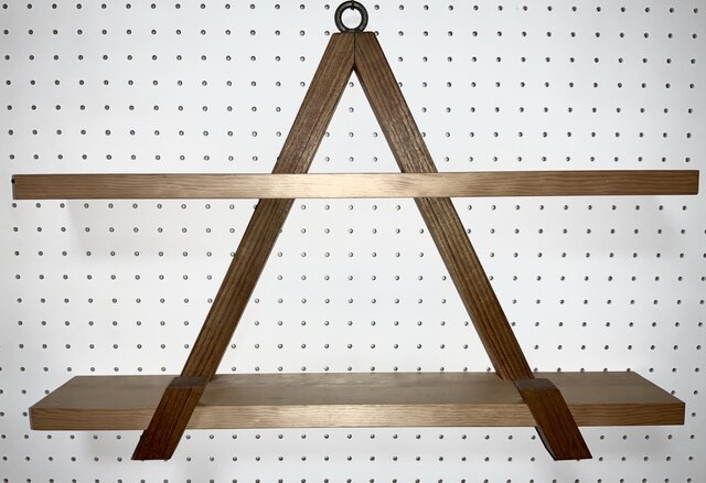 木製吊り棚（２段） iichi ハンドメイド・アンティーク・食品・ギフト・手作り