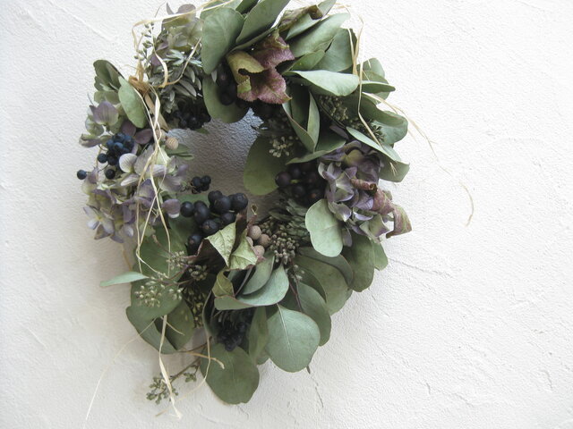 ユーカリの秋wreathの画像1枚目