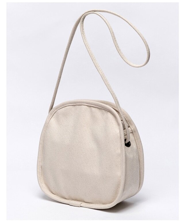 0048黒 可愛いショルダーバッグ コロンと可愛い ３way キャンバス 帆布 ファスナー付きトートバッグ Iichi ハンドメイド クラフト作品 手仕事品の通販