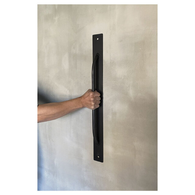 ハンドメイド　鉄製　ドアノブ　日本製 数量限定 IDH-PP7-1 ドアノブ 70cm 押す＋引く/1セット 取手