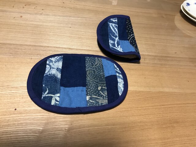 ヴィンテージ藍のホットパッドの画像1枚目