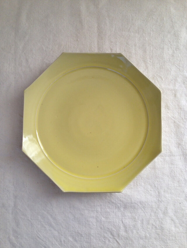 八角リムプレート(イエロー)