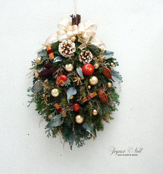 クリスマスワッグ(1419)～Christmas Swag～　36X27