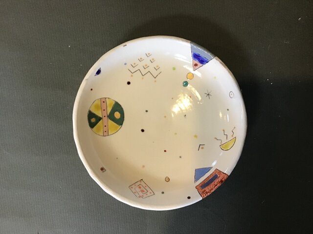イロアソビ 丸皿の画像1枚目