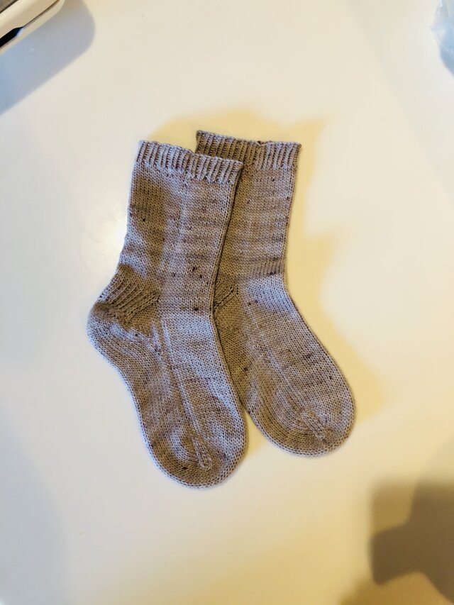 No.182 送料込手編み靴下の画像1枚目