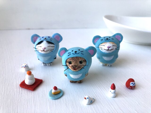 今年こそ干支になりたい猫さん2019キジトラの画像1枚目