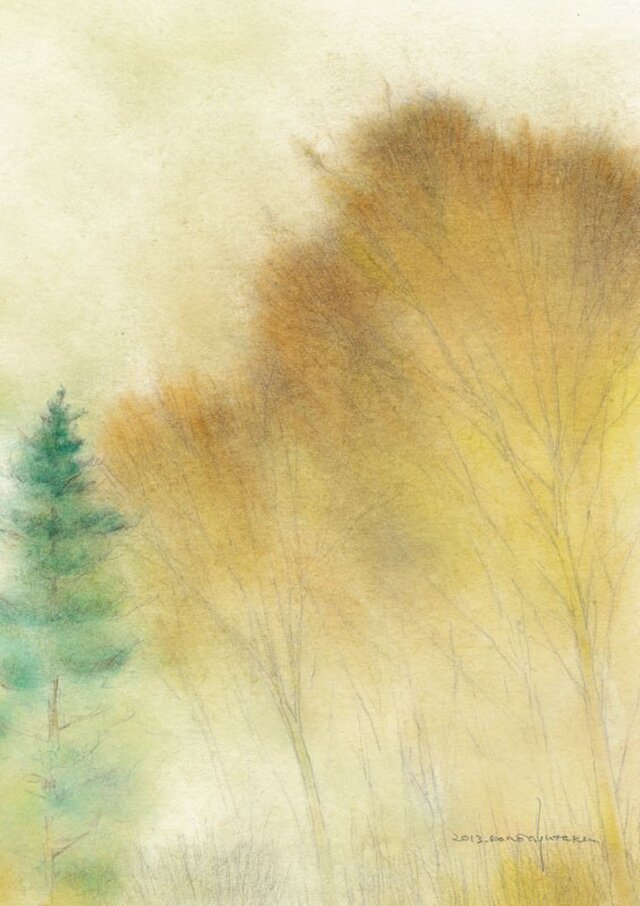 秋の森 (額縁付き)の画像1枚目