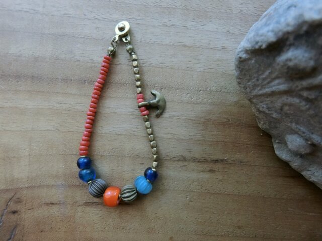 古のブレス。@ミャンマーのオールドビーズ＋オールドビーズいろいろ＋