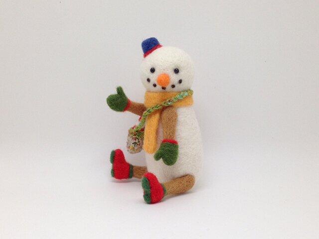 お出かけ雪だるまさん(1)の画像1枚目