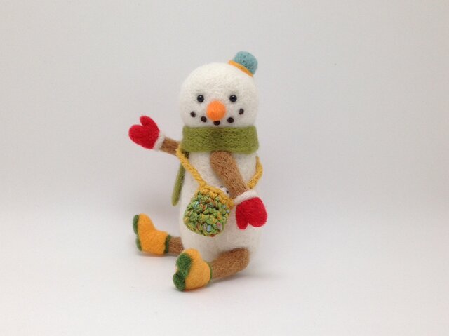 お出かけ雪だるまさん(2)の画像1枚目