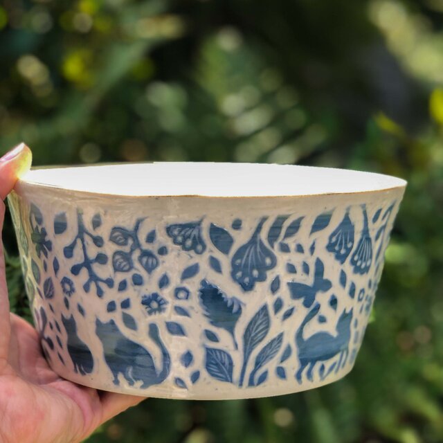 Kakiotoshi large bowl — 猫のはなしの画像1枚目