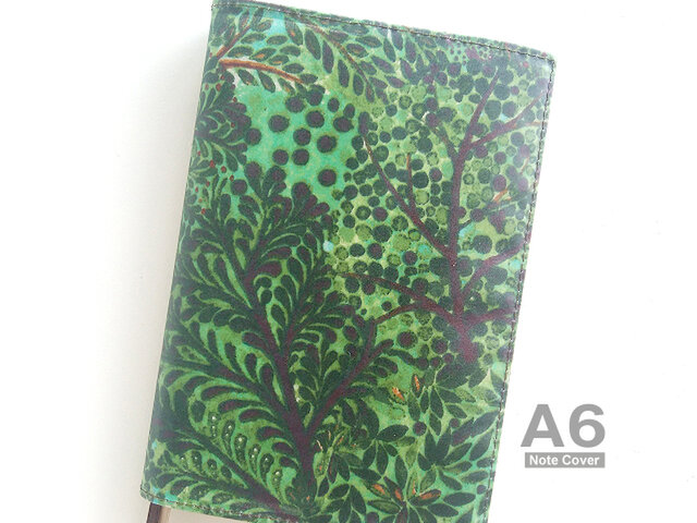 リバティ ほぼ日手帳 オリジナル カバー A6 文庫 デビッドジョー グリーンの画像1枚目